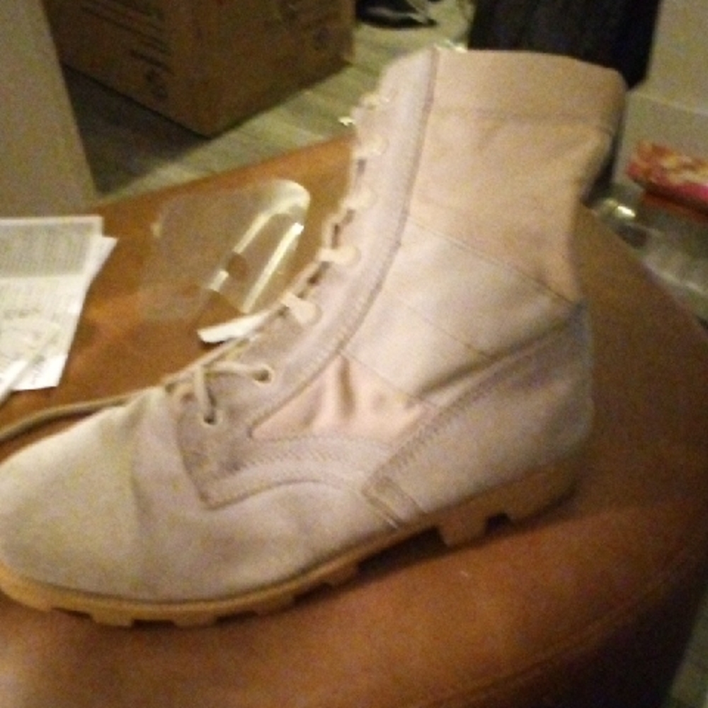 Tan Combat Boots